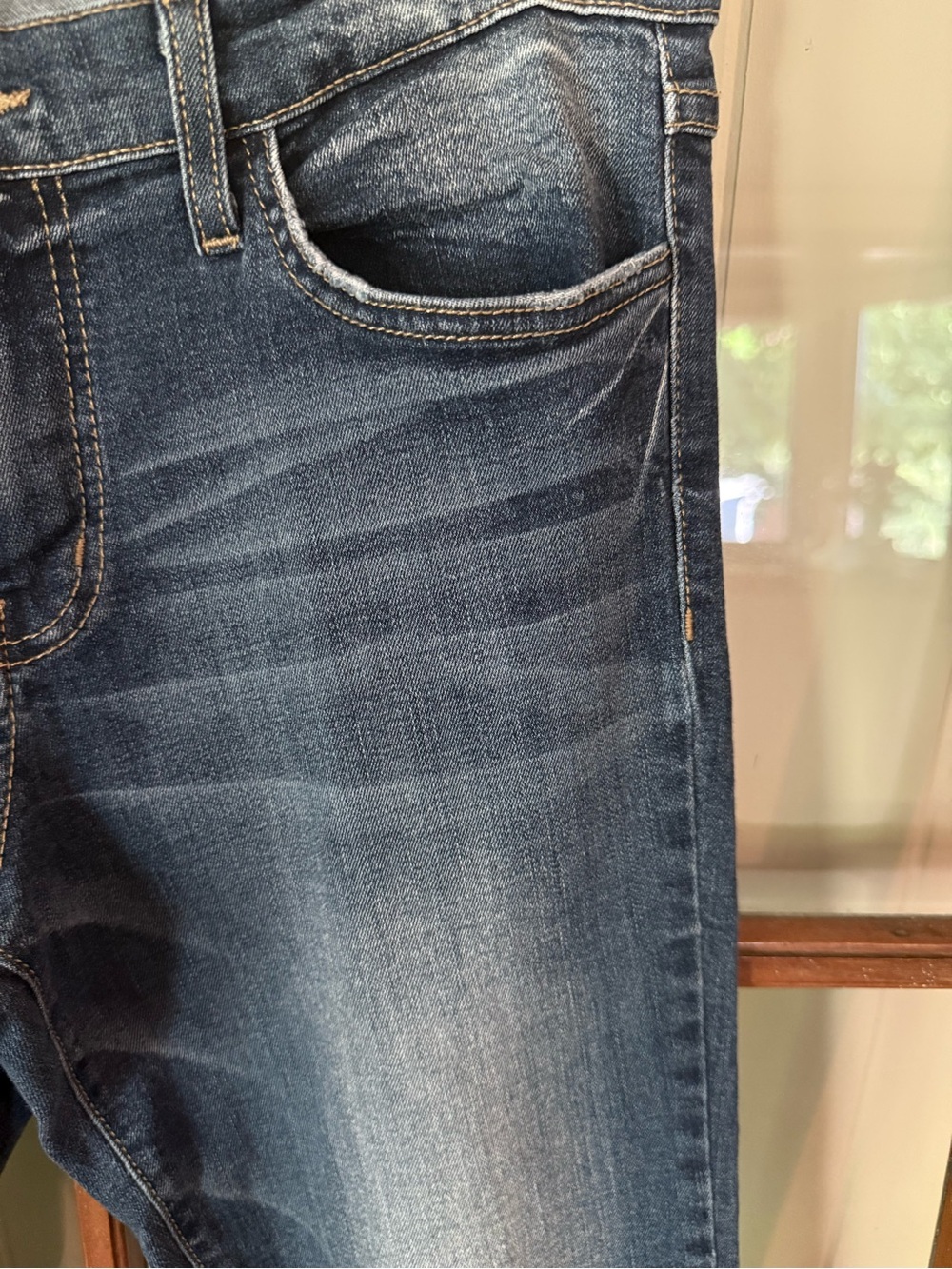Flying Monkey Low Rise Skinny Blue Jeans Size 30 Made in USA Y2K Stretch Denim - Picture 10 of 15